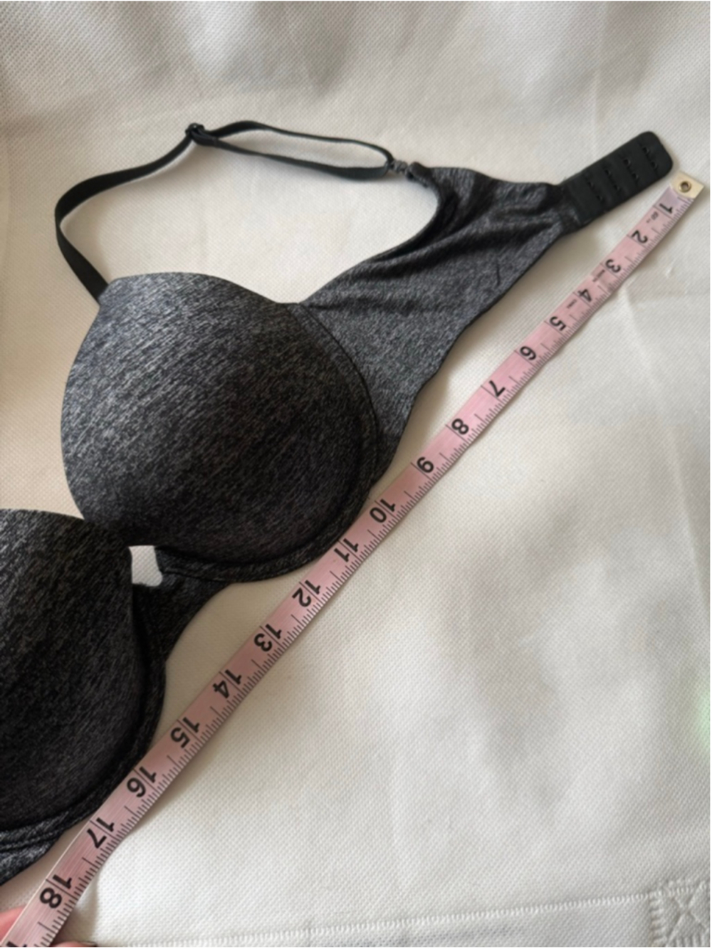 VS Victoria's Secret Padded Perfect Coverage Charcoal Gray Bra Size 34C - Picture 5 of 10